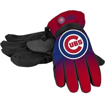 FOREVER COLLECTIBLES Chicago Cubs Gloves Insulated Gradient Big Logo Size Small/Medium 9141837739